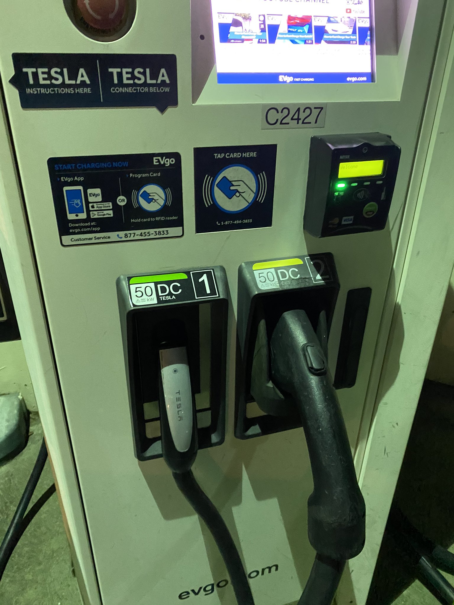 Evgo tesla 2024