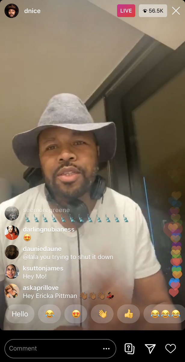 thank you twitter for telling us about  #ClubQuarantine w  @djdnice live-streaming on Instagram. HES BEEN PLAYING THE HITS FOR 8 HOURS ALREADY! catch it now!  #wholesomecontent