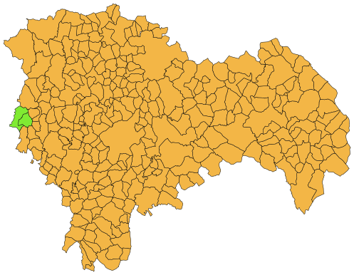 BotGuada's tweet image. Semana 1849: Milmarcos ha conquistado Valdenuño Fernández, territorio antes ocupado por Valverde de los Arroyos. Quedan 2 pueblos.