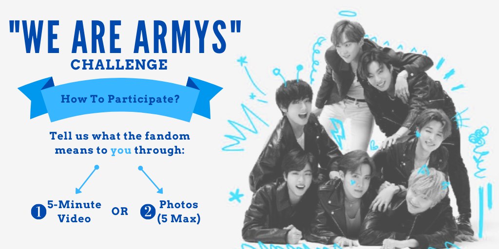 vmycupoftae's tweet photo. [HELP RT] 

Hey ARMYs!!💜We're a grp of university students who are interested to find out about YOU! 

1. Help us with this survey https://t.co/5Hc0Hkljg0 or
2. Participate in our photo/video challenge! See photos for more details 

@BTS_twt #WeAreARMYs #BTS #ARMY #방탄소년단 https://t.co/jzx0Dfi6t3