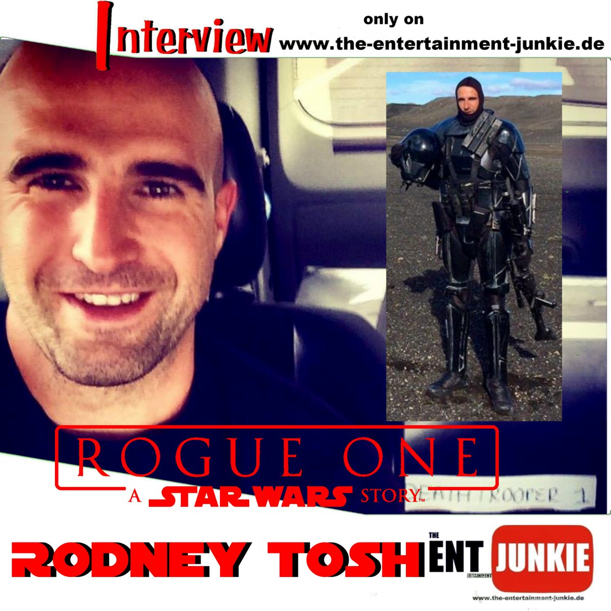 Rodney Tosh Interview - Star Wars Rogue One

online the-entertainment-junkie.de
#rodneytosh #starwars #starwarsrogueone #astarwarsstory #deathtrooper #interview #actor #serienfansgermany #theentertainmentjunkie