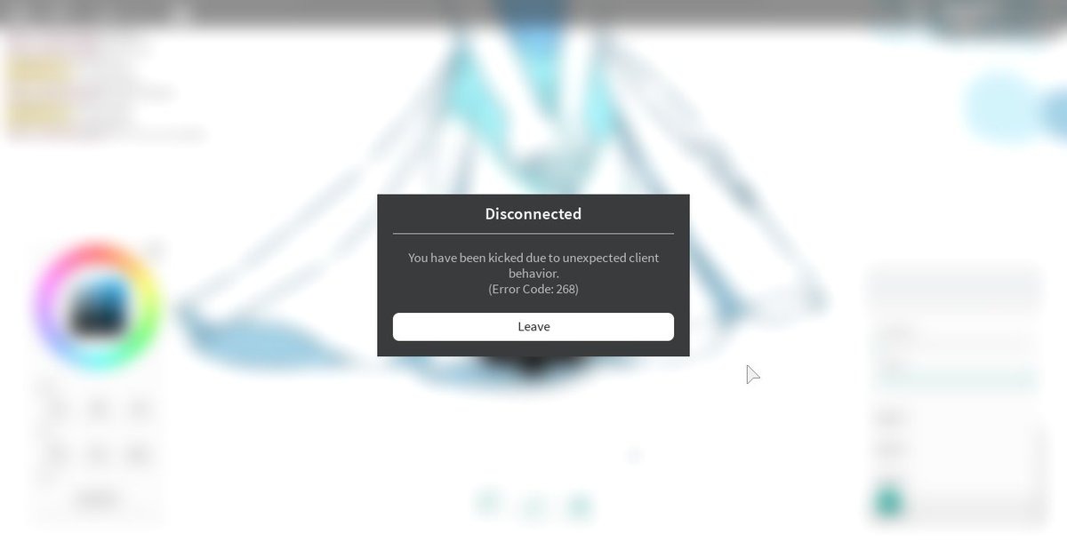 Roblox Kicked For Unexpected Client Behavior