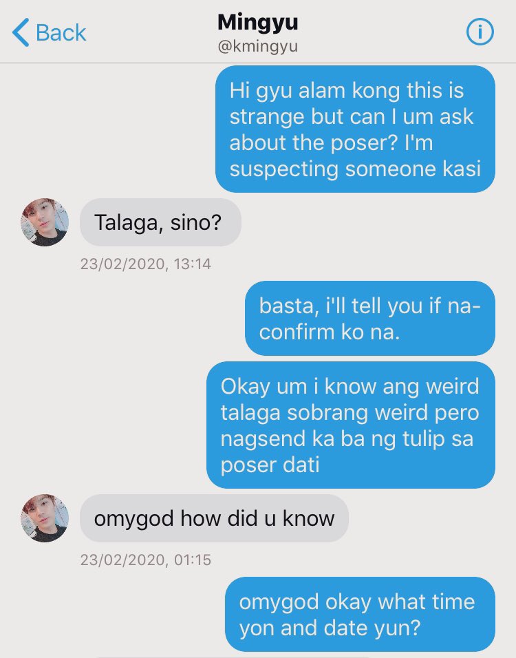 [96] in case you're wondering how seungkwan got all of the info, stalking is the answer skdjdkd. Flashback sa convo nila Kwannie at Gyu, basically ahmmm (binigay ni gyu acc niya to seungkwan for a meanwhile to read his convo with the poser)