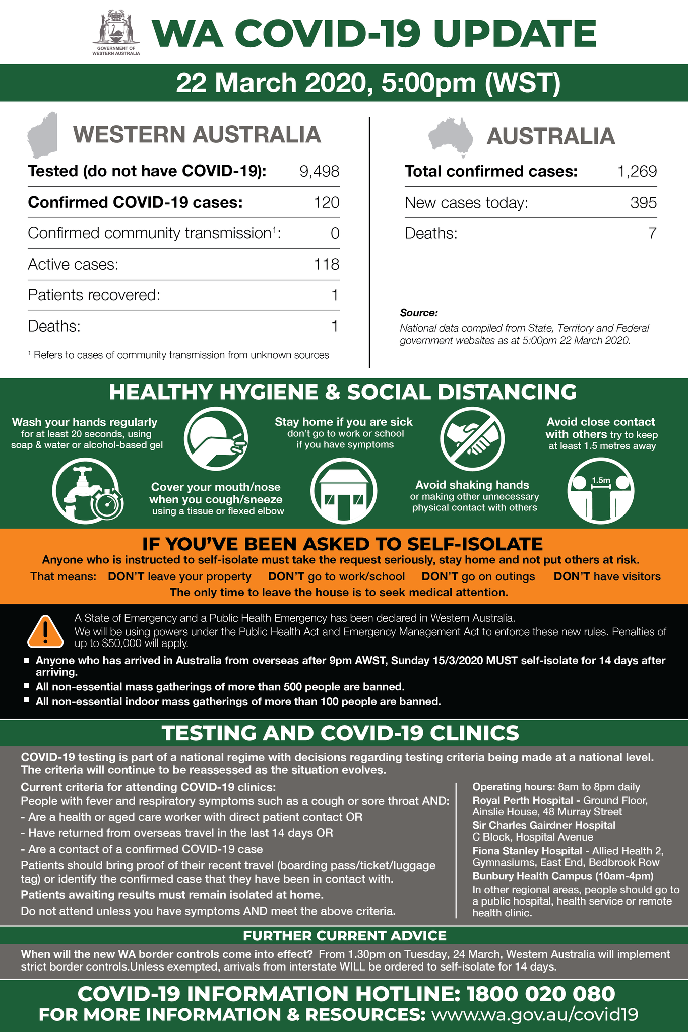 Mark Mcgowan On Twitter This Is Our Wa Covid 19 Update For Sunday 22nd March 2020 Today S Update Includes Information On New Wa Border Control Measures For Official Information Regarding Covid 19 In Wa