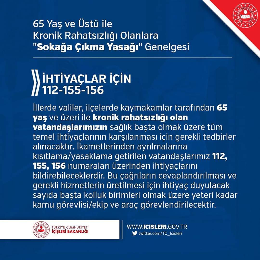 tccekmekoy's tweet photo. Çekmeköy Kaymakamı Adem Arslan başkanlığında 'Vefa Sosyal Destek Grubu' oluşturuluyor.

Çekmeköy'de yaşayan 65 yaş ve üstü ile kronik rahatsızlığı olan vatandaşlarımızın yanınızdayız.

Lütfen sokağa çıkmayalım.

Birlikte yeneceğiz.

#Evdekal

#BirlikteBasaracagiz #Covid2019TR https://t.co/EDzNY6noVh