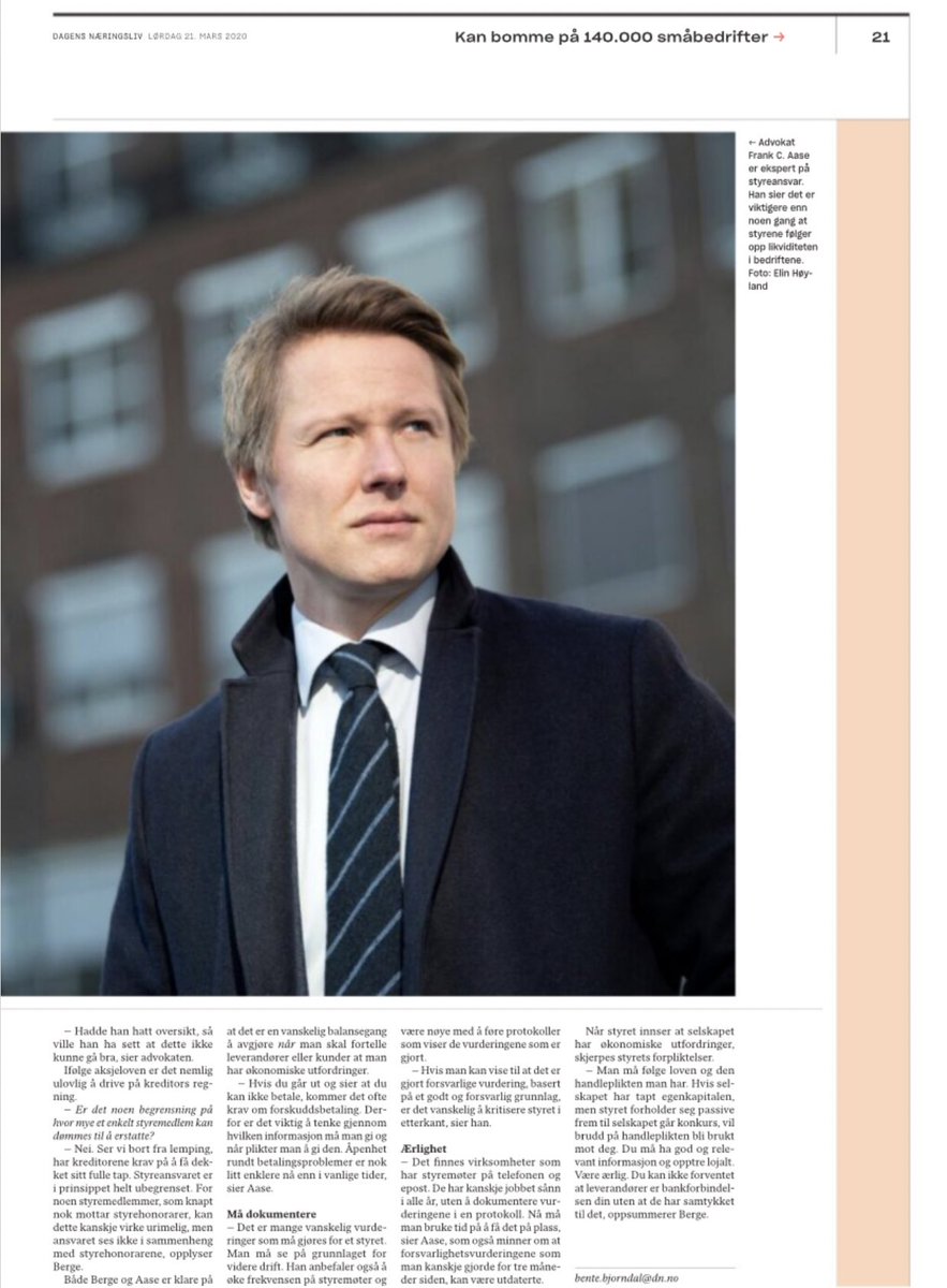 StyreAkademiet's tweet photo. Ikke ta for lett på krisen! @DN_no  Frank C Aase, Brækhus https://t.co/GUru4hTByK