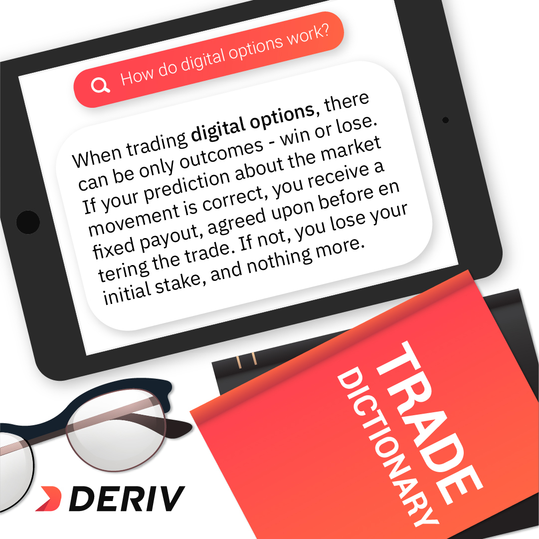 binarydotcom's tweet image. It&apos;s #Sunday, and that can only mean one thing — it&apos;s #time for #SmartSunday! 👨‍🏫 Learn what #digital options are and how they work. 👇