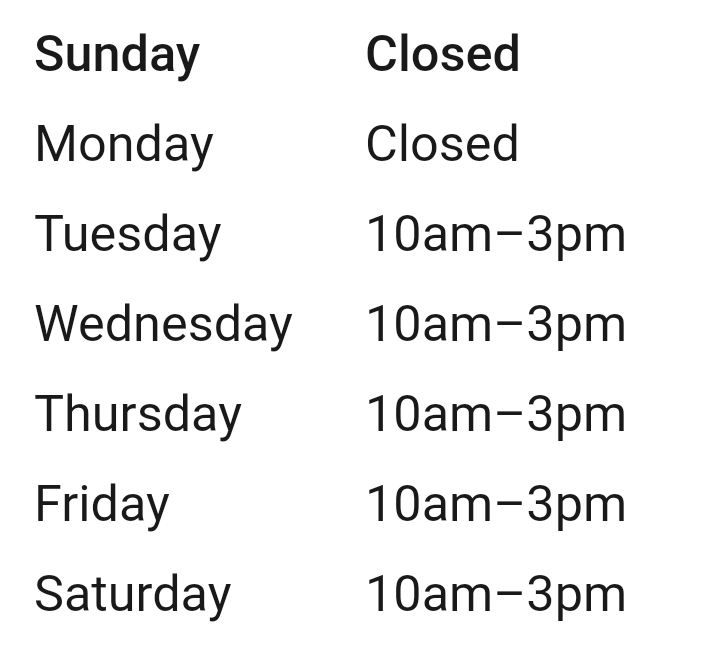 New opening times. This may change in accordance with #COVIDー19
