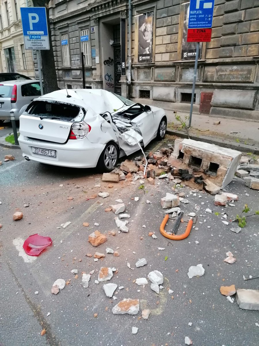 SerbianTeam's tweet photo. Earthquake in #Croatial capitol #Zagreb #earthquake #disaster https://t.co/iT3IA2MUZU