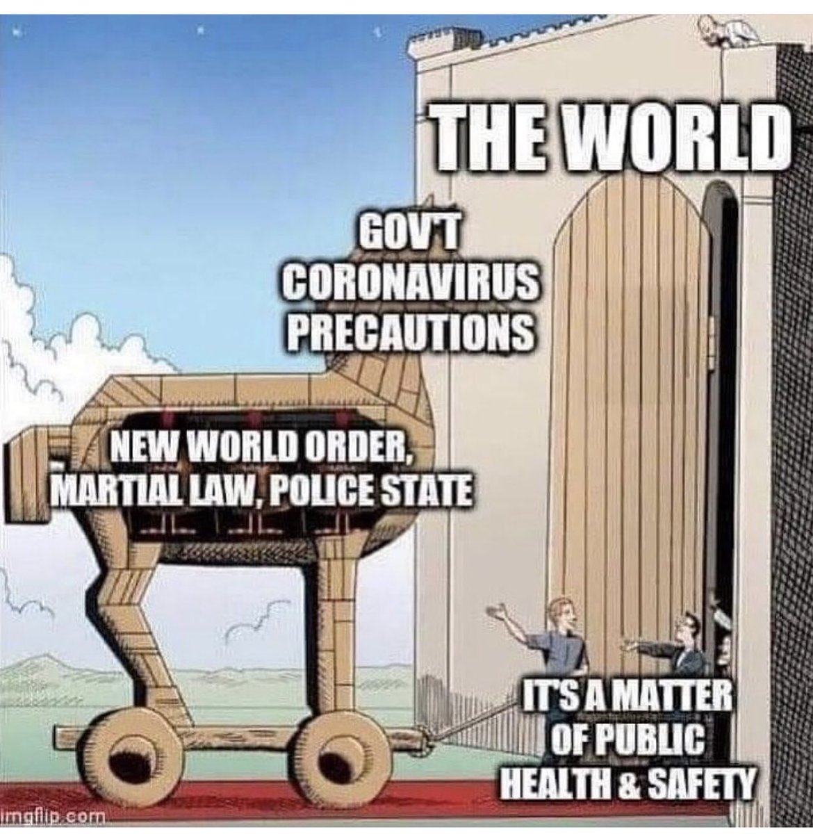 We’ve seen it before people, c’mon! #coronavirusHoax #NewWorldOrder