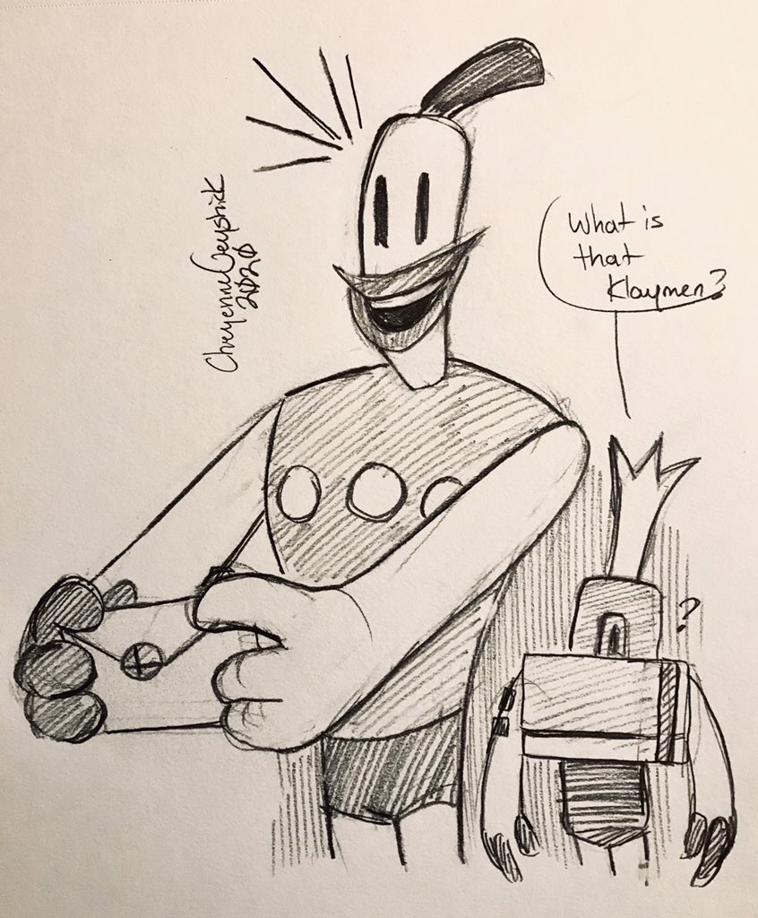 cageyshick's tweet photo. let this happen to the both of em’!😤 #theneverhood #neverhood #armikrog #klaymen #hoborg #tommynaut #beak_beak #SuperSmashBrosUltimate #ssbu #nintendo #crossover #sketches https://t.co/rbfZf7P76e