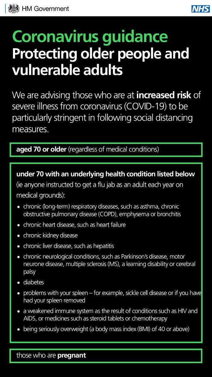 SOCIAL DISTANCING:
▪️ Everyone should be reducing their interactions with others to reduce transmission of #COVID19
▪️ People at increased risk of severe illness should be particularly stringent in following the advice
▪️ Read full guidance here: bit.ly/2Uj3CPP