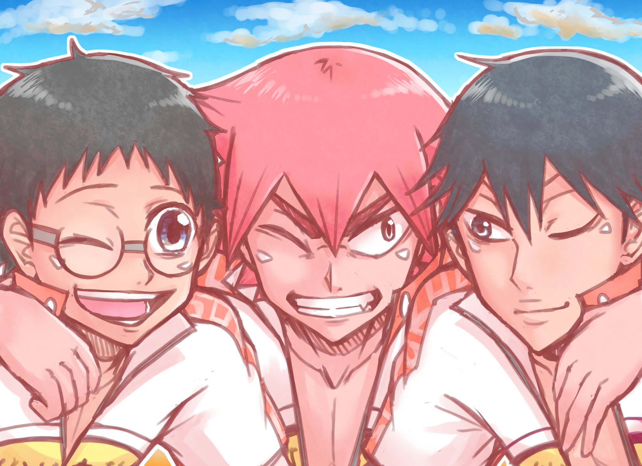 Twitter पर わもっか 小野田 今泉 鳴子 ３年目こそは３人で 肩組んで 笑顔で トップでゴール出来たらいいね