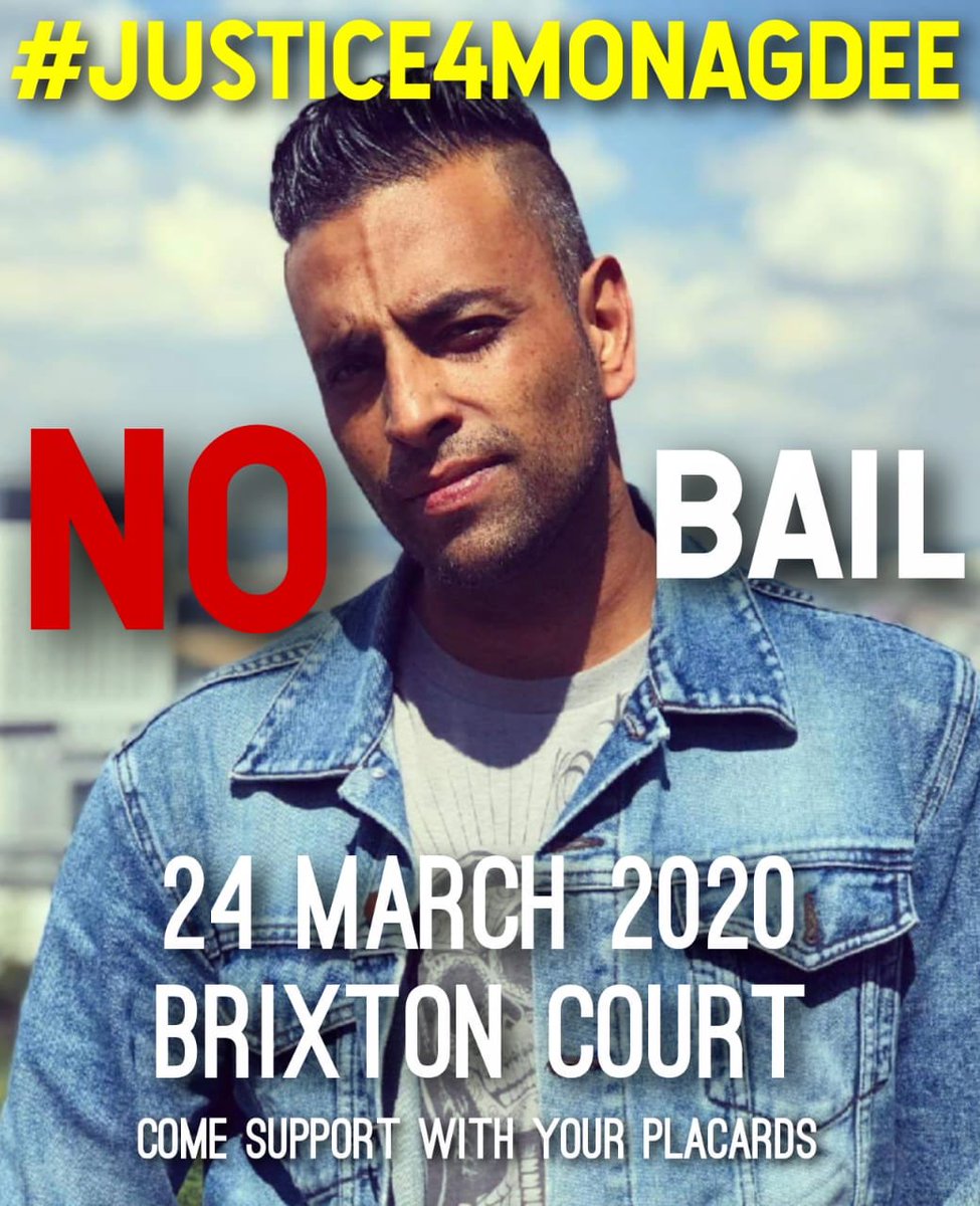 #JUSTICE4MONAGDEE
BRIXTON Court case - 24th March 2020 
<a href="/dispatch_DD/">Daily Dispatch</a>
<a href="/city_press/">City Press</a>
<a href="/SowetanLive/">Sowetan LIVE</a>
<a href="/TheStar_news/">The Star</a>
<a href="/ewnreporter/">EWN Reporter</a>
<a href="/mailandguardian/">Mail & Guardian</a>
<a href="/newzroom405/">Newzroom Afrika</a>
<a href="/news24/">News24 🇿🇦</a>
<a href="/enca/">eNCA</a>
<a href="/DSTV/">DStv</a>
@SABCnewsonline
<a href="/KayaFM95dot9/">Kaya959</a>
<a href="/metrofmsa/">METROFM SABC</a>
<a href="/socialtrendsZA/">SocialTrends🇿🇦</a>
#HighCourtJohannesburg
#HighCourtSouthAfrica
#NObail