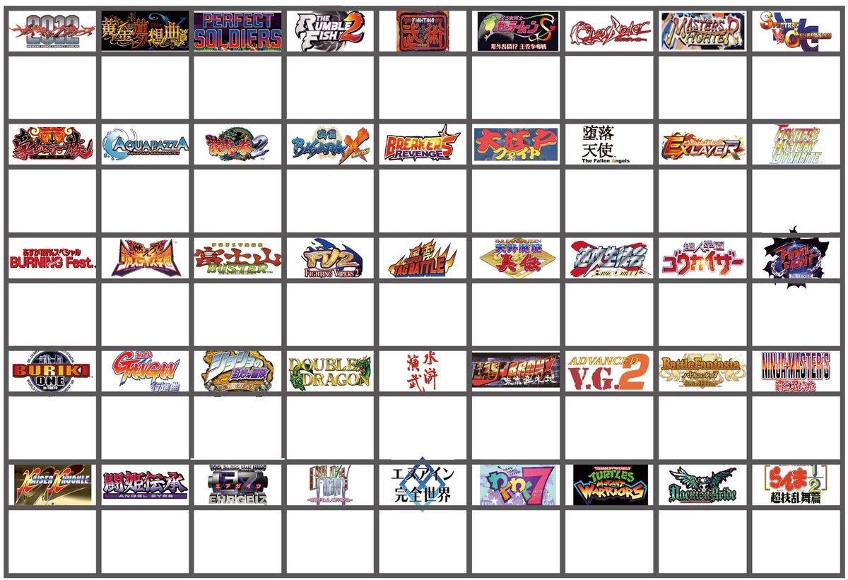 ひとちわ 格ゲーで使ってるキャラで性格がわかる 使用キャラの枠45タイトル作りました