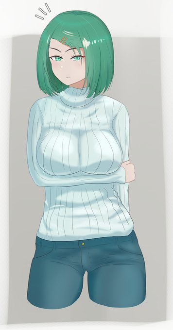 静乃さん #女の子 #オリジナル #セーター #ショートヘア https://t.co/F1vsvA5bYM 