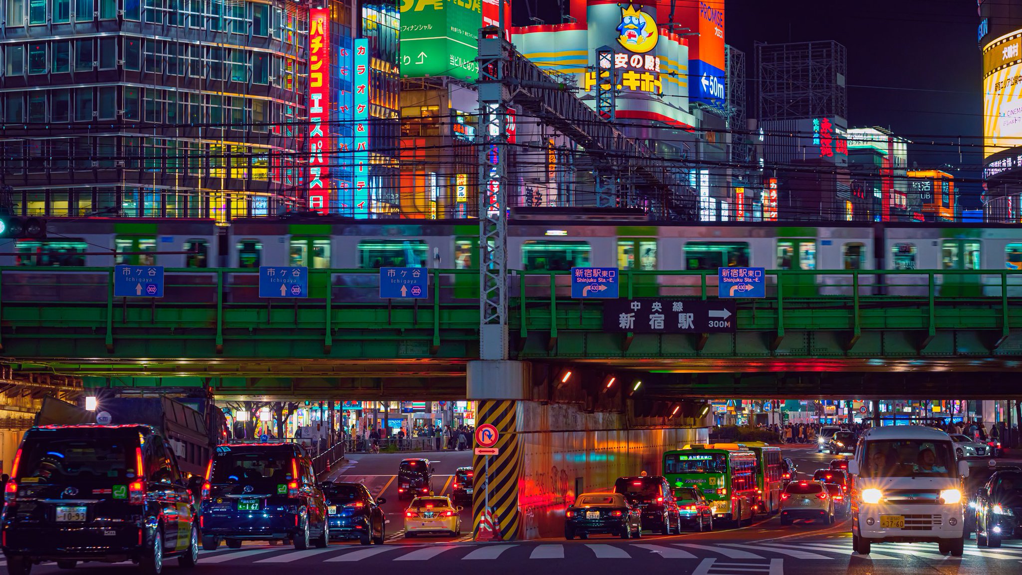 Mewen Busy Nightlife In Tōkyō To From Shinjuku Shinjuku Abihabara Tōkyō To Stay Safe Y All