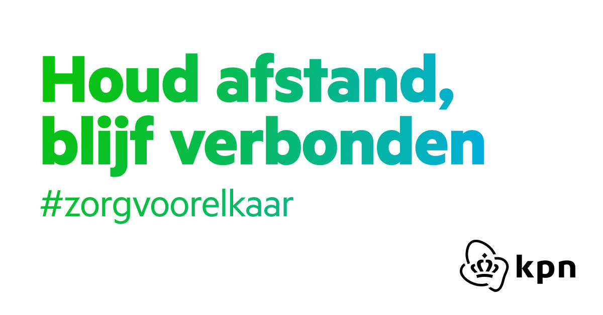 Je hoeft niet bij elkaar te zijn, om samen te zijn
#hetnetwerkvannederland