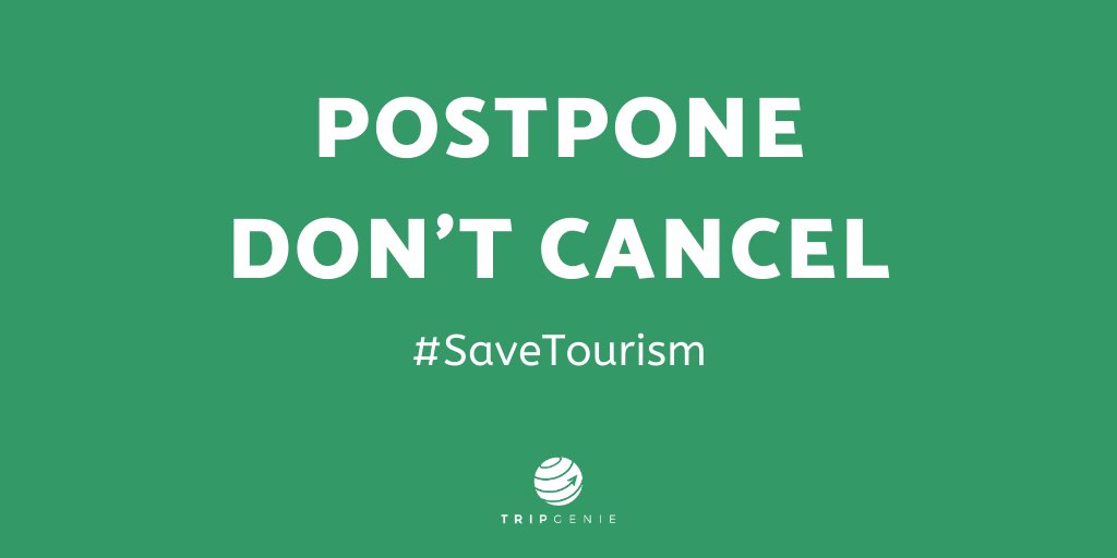 In view of the #covid19 crisis we urge you to #SaveTourism. Don’t cancel your trip,just postpone it!
Tourism is one of the world’s biggest industries &amp; when pandemic is over, it is one of our most effective weapons to save the global economy!
#StayHome &amp; modify your travel plans