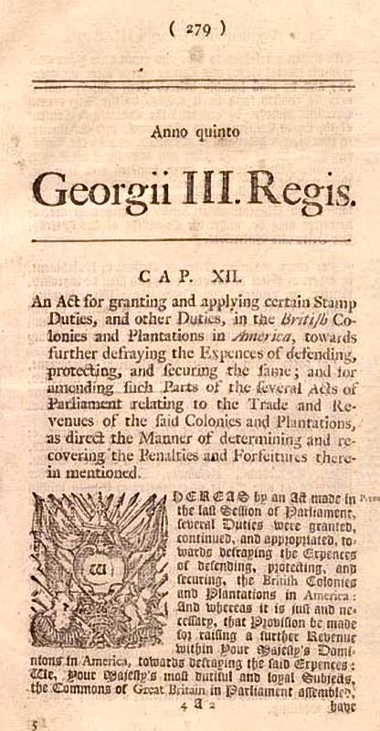 DrPnygard's tweet photo. Today in 1765-in an effort to raise funds to pay off debts from the #SevenYearsWar (1756-1763)-the British gov't passed the #StampAct. The legislation levied a direct tax on all materials printed for commercial & legal use in the American colonies, including playing cards & dice! https://t.co/uZokMBzDhe
