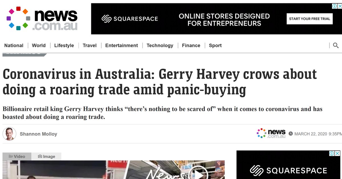 MF__PR's tweet image. Why am I not surprised that #RupertMurdoch's primary porta-potti, #newsertainmentcomau, is squawking for #GerryHarvey's scalp, when their editorial staff remain devoid of any social or moral responsibility and have poured kerosene on to a combustible situation for weeks.