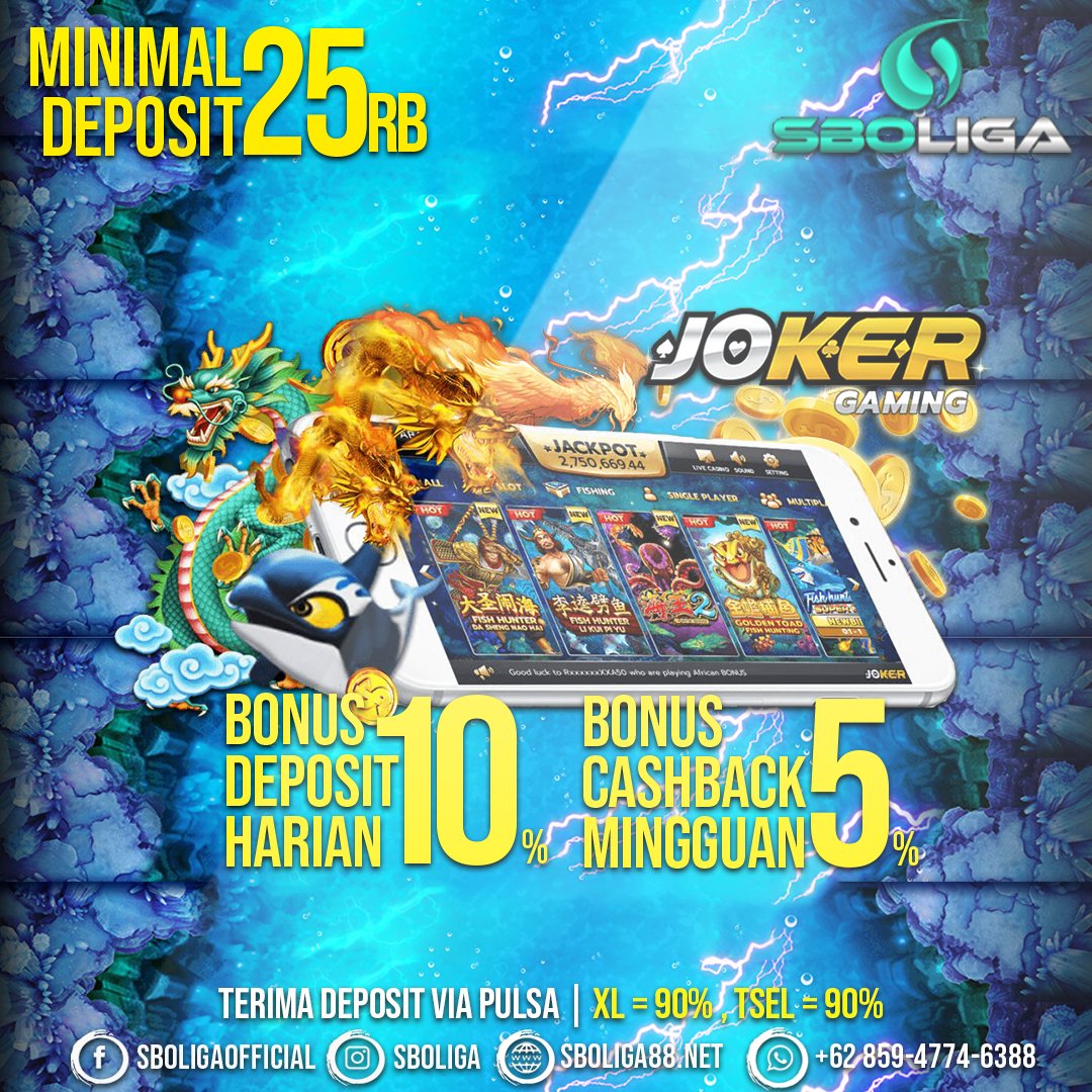 PZahraman's tweet photo. Ingin rasakan sensasi berbeda bermain slot games?
Cobain main di SBOLIGA bosku. dijamin SLOT GAMESnya banyak free spin!! 

#AkuMundurSaja #SBOLIGA #JudiOnline #SBOBET #BandarBola #AgenBola #Parlay #banjir #Euro2020 #RabuAmbyar #KamisAmbyar #JumatBerkah  #CORONA #COVID19indonesia https://t.co/7eUh6DRtB2