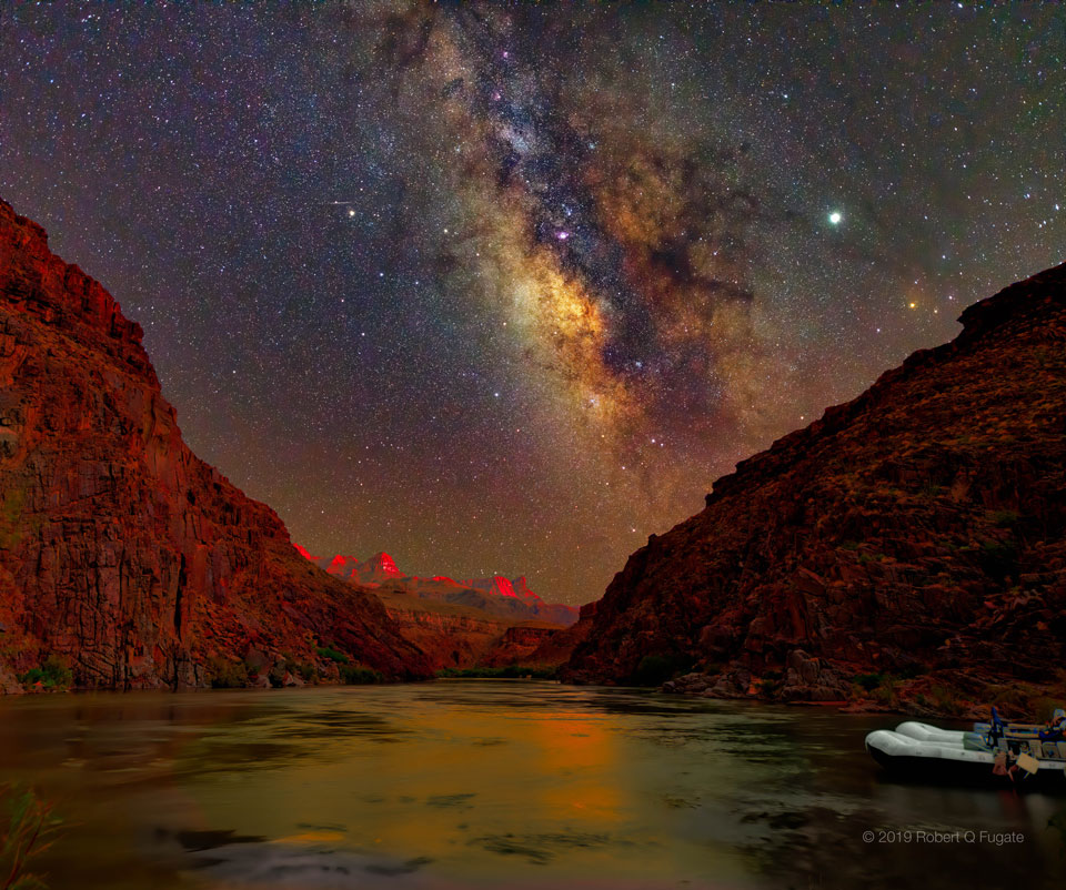 Space photo moment - A Sunset Night Sky over the Grand Canyon by Robert Q. Fugate ( https://apod.nasa.gov/apod/ap200204.html)