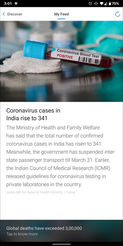 InfamousSuresh's tweet image. @inshorts Please do not increase fear among people by quoting 3,00,000 deaths globally. Please double check things before sending the news to your audience.