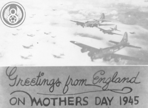 Happy Mother's Day from all of us at Thorpe Abbotts. This card was sent from Charles W. Potts to his mother, Henrietta, in 1945. Charles was a Radio Operator with 'Baby Sweet'. #WW2 #bloodyhundredth