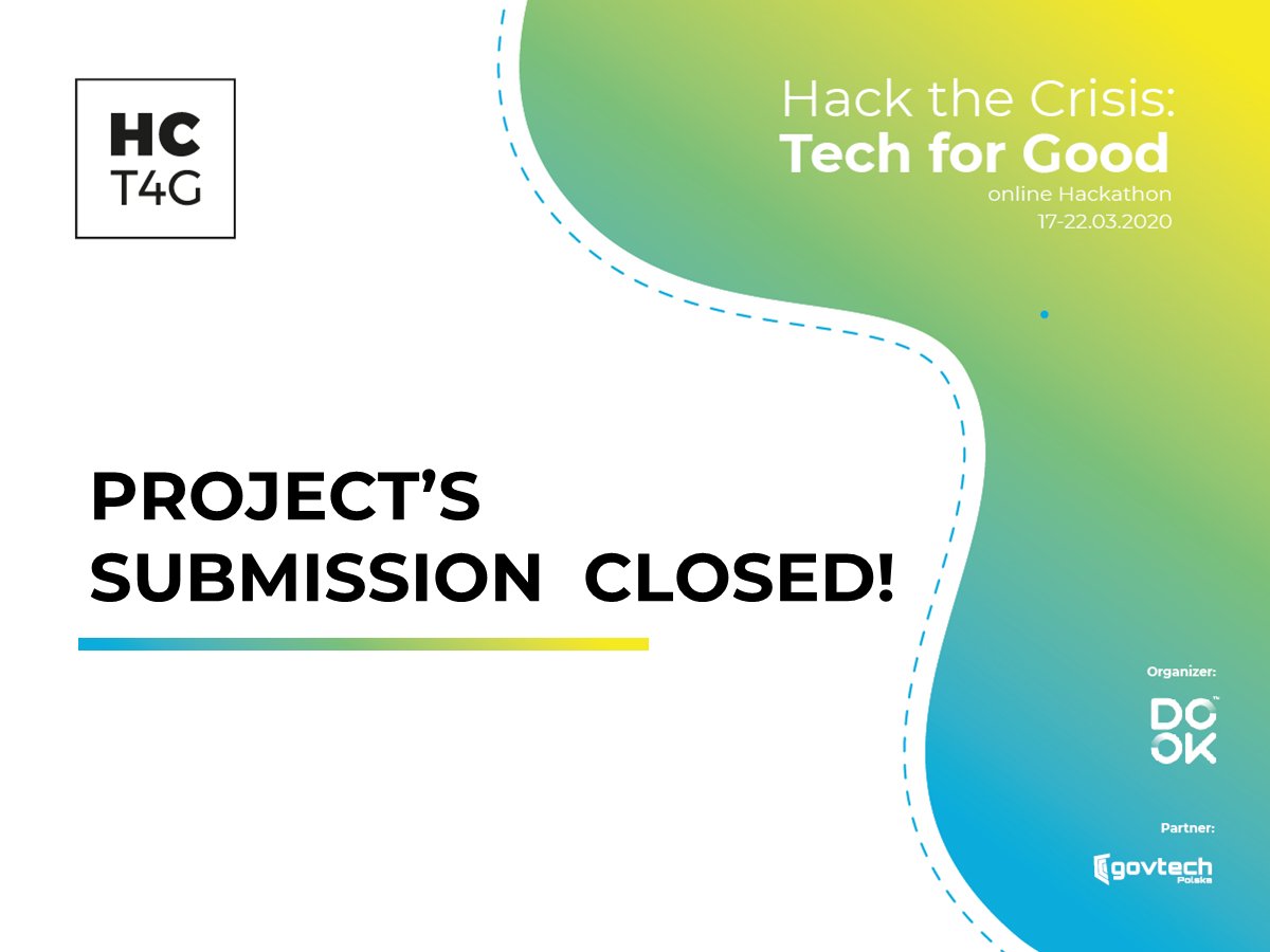HackCrisis: Tech for Good Hackathon tweet media