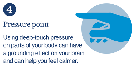 Another great quick tip today for those that may only have a minute to spare. At this time, when everything feels so different for everyone, if things are feeling a bit much, why not try one of these simple exercises, designed to help reduce stress and worry.