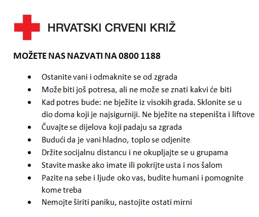 crvenikriz_hr's tweet photo. #HCK #RedCross #earthquake #zagrebpotres #ZagrebEarthquake #COVIDー19 #BudimoOdgovorni https://t.co/gM8M6x5bDI