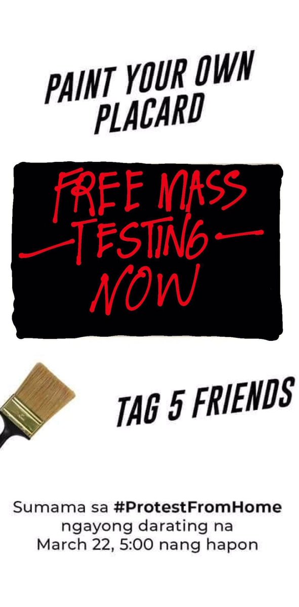 salingputa's tweet image. HANGGANG NGAYON, WALA PA RING MASS TESTING. Pero yung trapong walang ambag nakuha pang mang-utos para sa bahay magpakuha? President sa walang kapakinabangan ng senado, dalawang beses pa?

HINDI MAS MAHALAGA ANG BUHAY NIYO KAYSA SAMIN.

#ProtestFromHome
#FreeMassTestingNOWPH