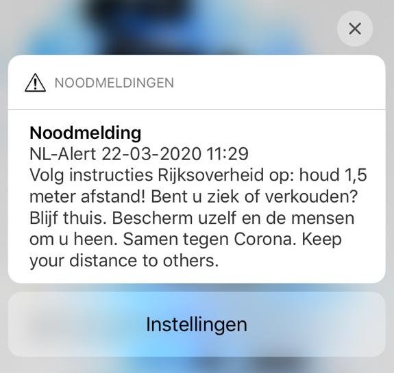 Op de 1 of andere manier drukt zo'n NL-Alert je nog eens extra met de neus op de feiten.
#blijfthuis #COVIDー19