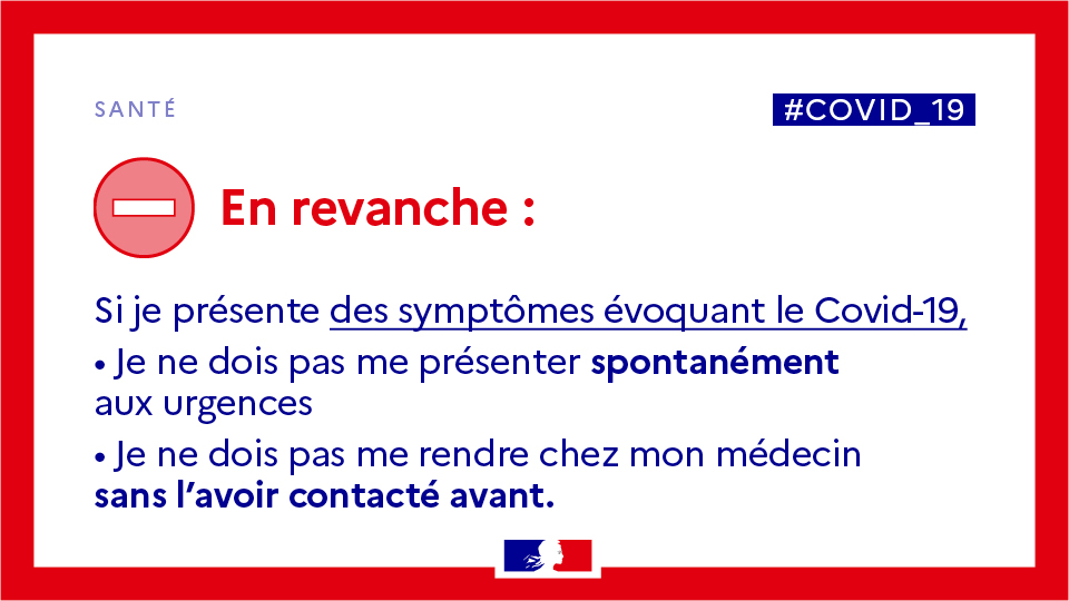 #CORONAVIRUS | ℹ️ Si votre état de santé le justifie, voici la liste des actions possibles, ou non, dans les prochains jours. Protégez-vous, protégez les autres !
+ d’informations sur le #COVID19 👉 gouvernement.fr/info-coronavir…