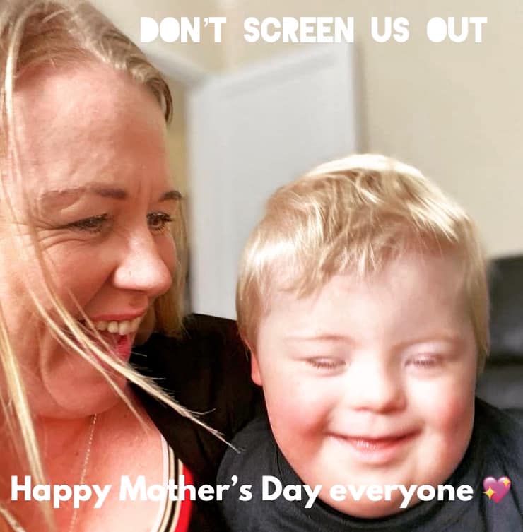 dontscreenusout's tweet photo. Happy Mother’s Day everyone ♥️ @DSRF_UK @PositiveaboutDS #ImWithHector #ImWithHeidi #NoImPerfectThanks https://t.co/GJW7doA60r