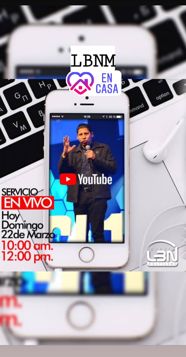 LBNMultisede's tweet photo. HOY
HOY
HOY

📍 LBNM EN CASA💒, NUESTRO SERVICIO DOMINICAL SERA ONLINE 📲 🖥️

 📍10:00 am. y 12:00 pm.  (aquí el link https://t.co/clIbEu1vbl ) 

#LBNMEnCasa https://t.co/V0BIT0jbk5