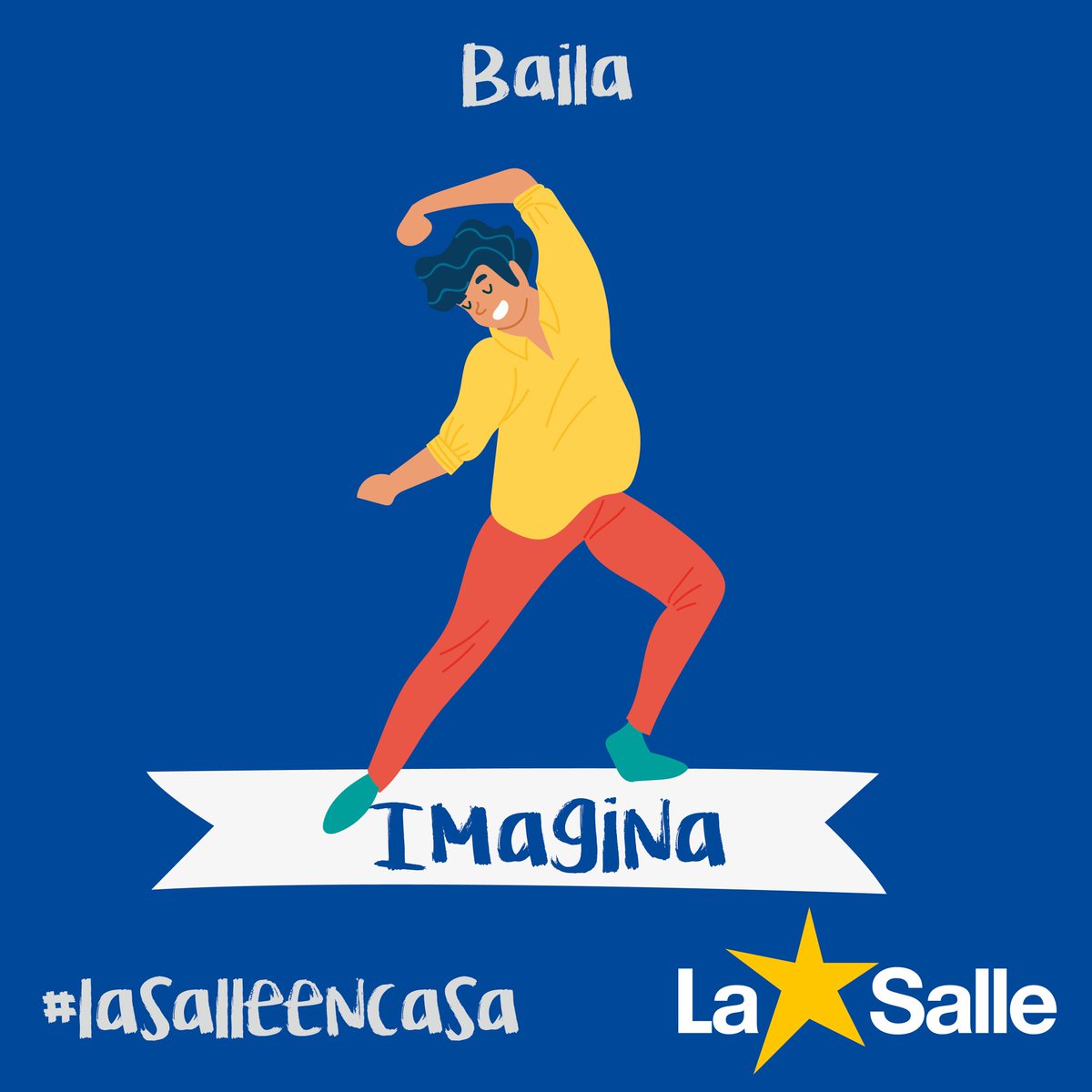LaSalleInma's tweet image. BAILA
Pon a túa canción favorita, baila, baila coa túa familia e... Déixate levar! #Inmaxina #Imaxina #SomosLaSalle #QuedaNaCasa #LaSalleEnCasa