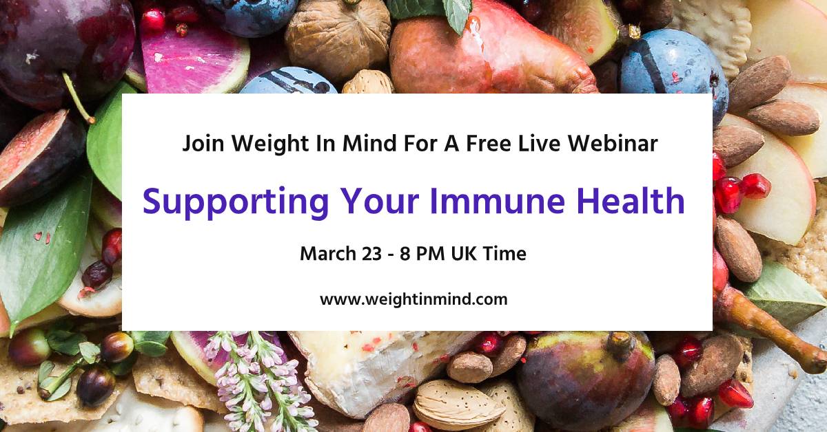 Weight_In_Mind's tweet photo. Personal health is super important right now so we decided to share some top immune boosting tips in our next live webinar https://t.co/LltkbaWklP #ImmuneHealth #Coronavirus #Health #Nutrition https://t.co/YOmU6GNz7I