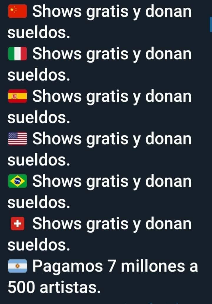 jujuyhot's tweet photo. Sin barbijos suficientes ni elementos de protección para médicos y los "artistas solidarios argentinos" ya recibieron su premio por lealtad al gobierno. Que siga el circo, no importa cuan grave sea la situación, seguimos premiando a los inútiles. @FitoPaezMusica @BrunoAriasJujuy https://t.co/BYMER9QDEq