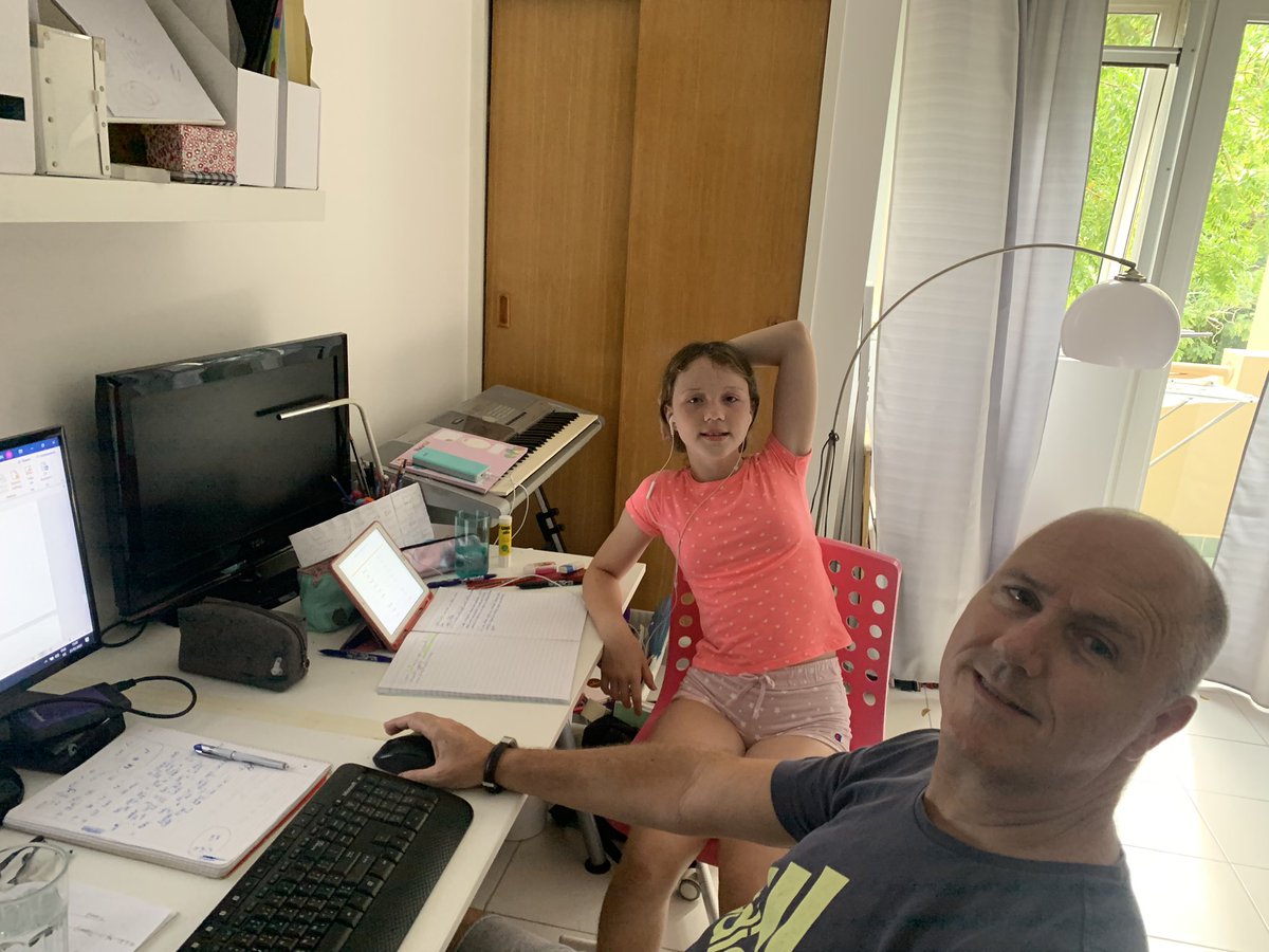 One day down of remote learning <a href="/Raffles/">Raffles</a>  World Academy for this dynamic father and daughter duo working side by side  #InThisTogetherDubai <a href="/KHDA/">KHDA | هيئة المعرفة والتنمية البشرية بدبي</a> <a href="/RWA_Wellbeing/">Wellbeing | Raffles World Academy</a> <a href="/RWA_Principal/">Principal | Raffles World Academy</a> <a href="/PARWA_dubai/">PARWA</a>