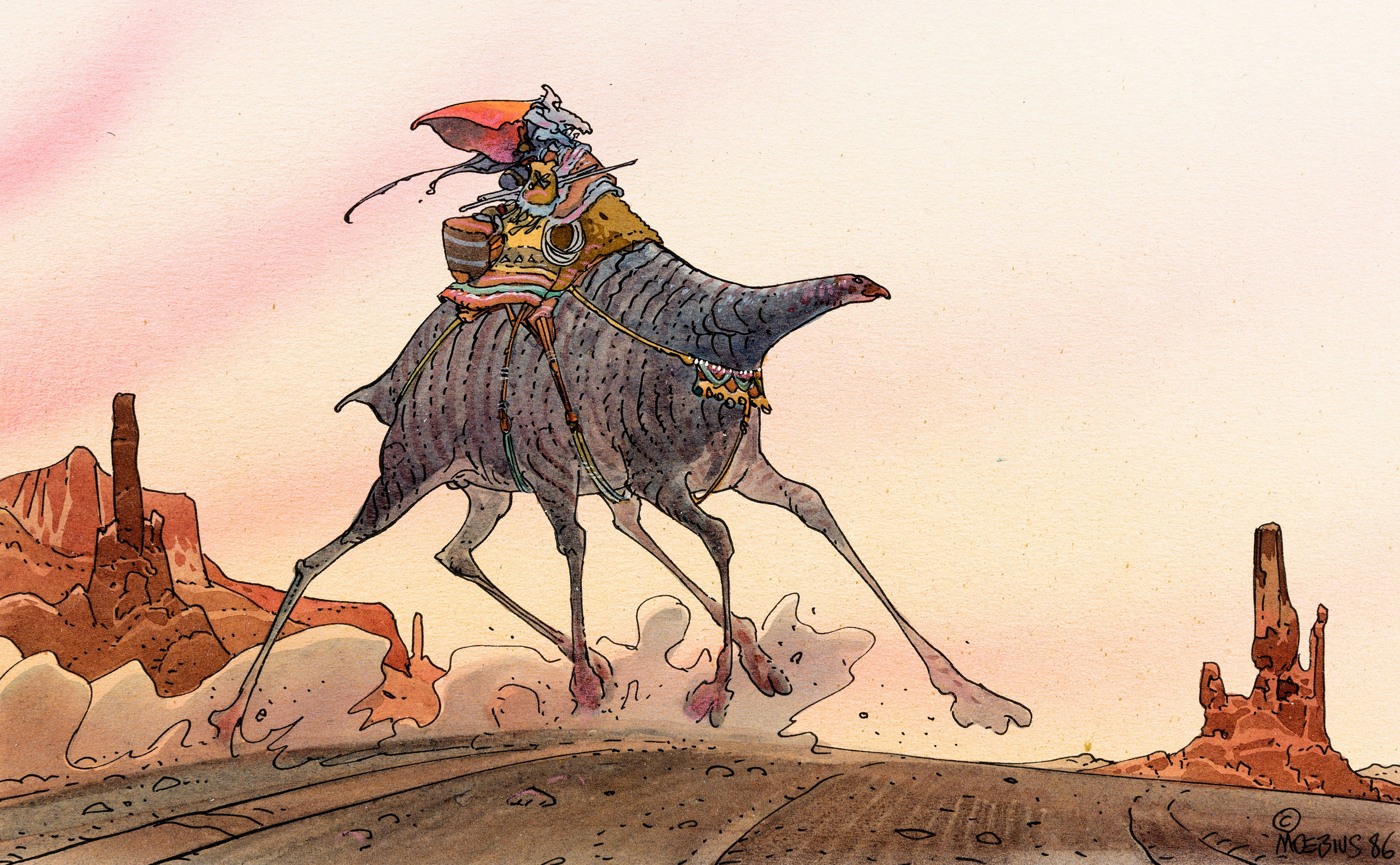 Humanoids - In 1975, #Moebius provided the cover art for the