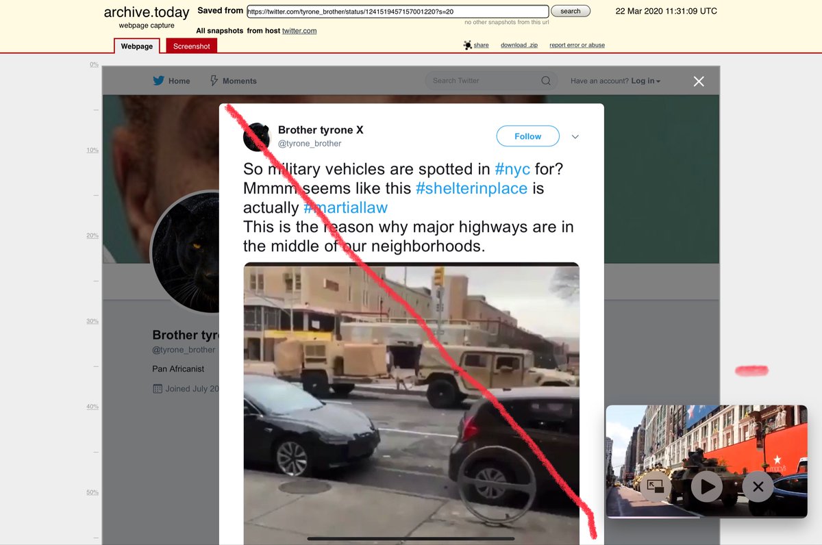 Now a few examples of actual disinformation accounts, it would be super awesome if Twitter deployed a filter. But I digress.This account  @tyrone_brother should be suspended  http://archive.is/Avkny 