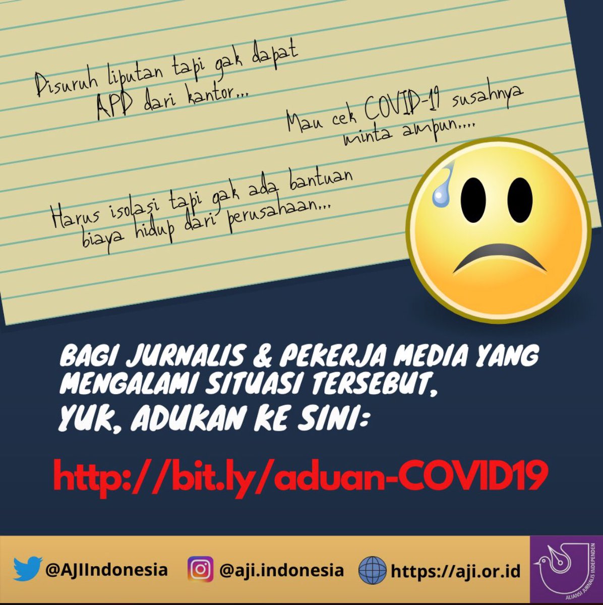 Tetap jaga keselamatan dan kesehatan selama bertugas ya kawan!