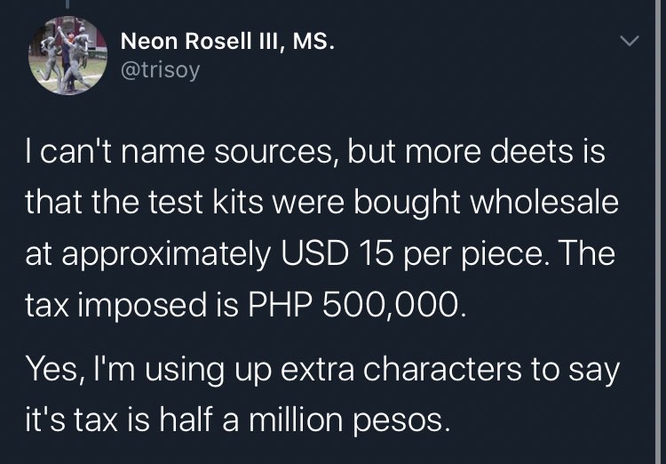seankjwan's tweet image. so other countries would like to extend their hands on us and help us through sending donations and shipping testing kits from Taiwan and then the Customs did nothing but to hoard tax???? 

ano na, pilipinas?

#MassTestingNowPH
#NOtoVIPTesting 
#ProtestFromHome

ctto of the pic.