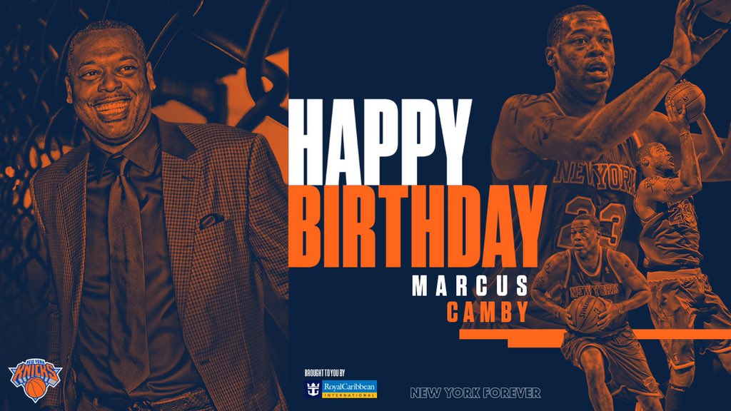 Join us in wishing a Happy Birthday to Marcus Camby Once a Knick, Always a Knick. 