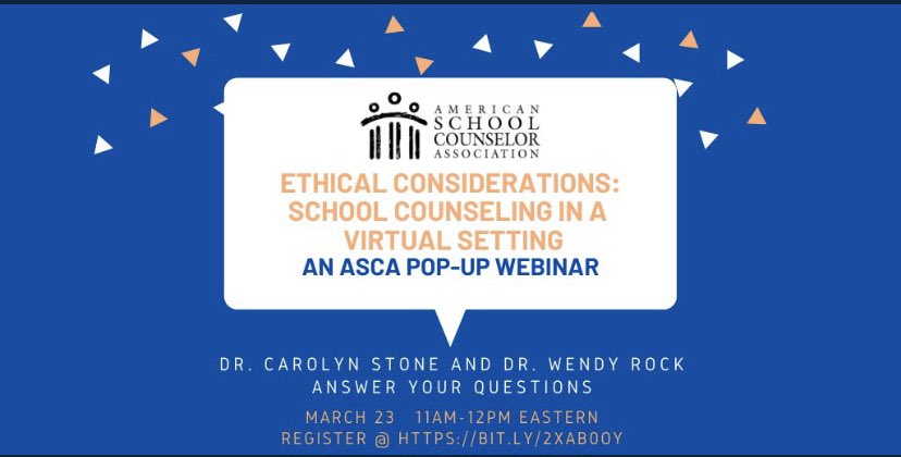 Thanks <a href="/ASCAtweets/">ASCA</a> for these webinars. SCs: check them out, coming this week!! #scchat #virtualschoolcounseling