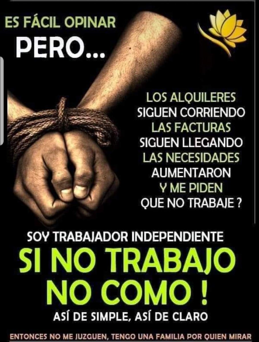 Taxistas2018's tweet photo. Sra ciudadanos no olviden que existen Miles de personas que trabajan alimentando a sus familias por su trabajo diario, independientes, vendedores ambulantes, trabajadores particulares.
Es fácil pedir cuarentena efectiva total.
¿Y como comerán nuestros hijos? https://t.co/WCPvsX9MHu