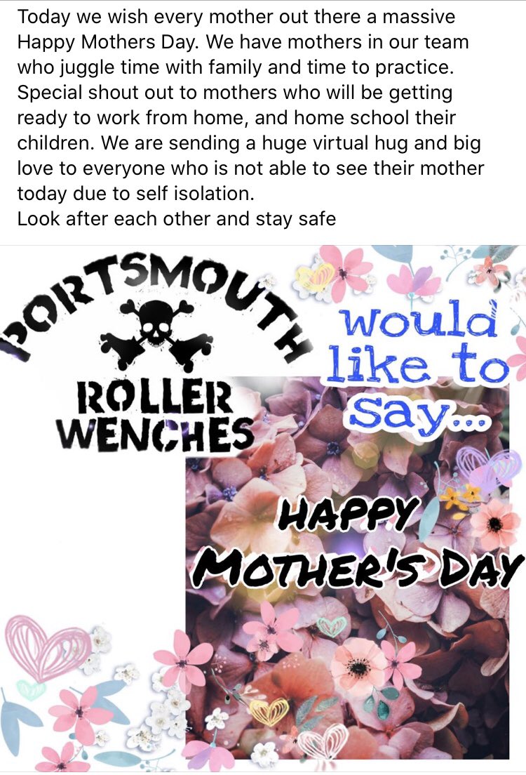 #mothersday2020 #staysafe #rollerderby