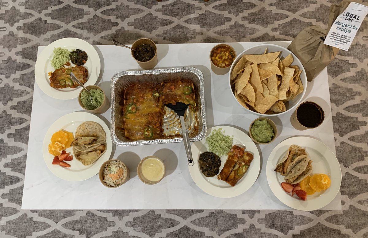 BlakeEddins's tweet photo. I picked up the family enchilada meal &amp; world famous margarita mix from @LOCALLIME today for lunch. Fed our entire family and then some. Our 7 month old Webb especially loved his! Shop local &amp; take care care of the staff when you do. Local restaurants need us now more than ever. https://t.co/jRrtesxXp5